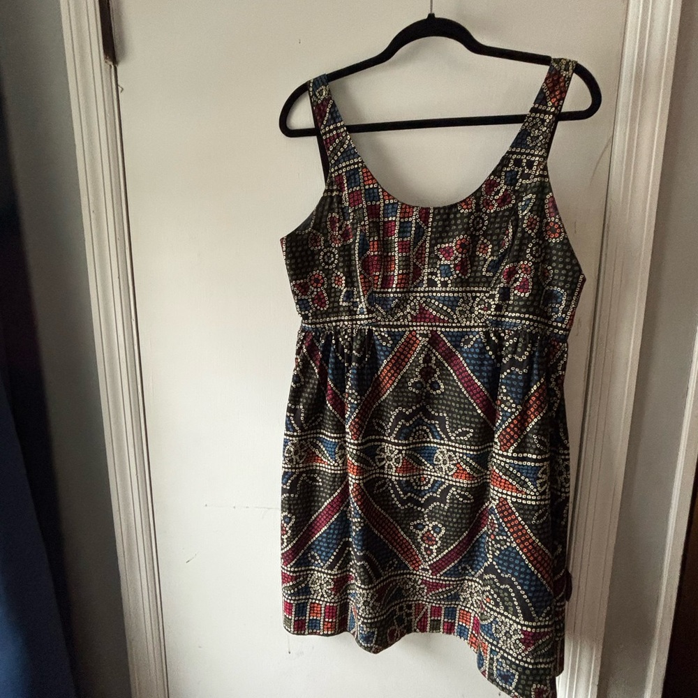 Anthropologie Multicolor Patterned Mini Dress - image 1